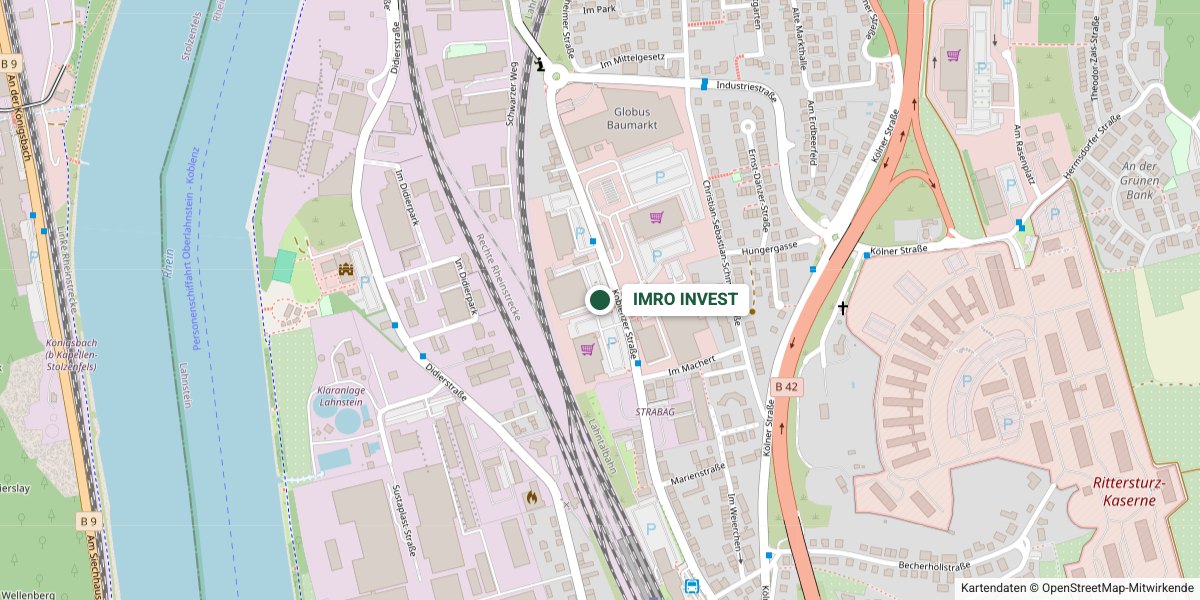 Lageplan IMRO INVEST, Christian-Seb.-Schmidt-Straße 9, 56112 Lahnstein